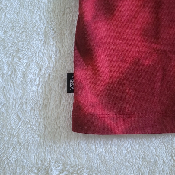 ✨️HP✨️ VANS🚐 Off The Wall Classic Fit Red❤️ Swirl Tie Dye☮️ Tee👕 - NWT - Picture 9 of 12